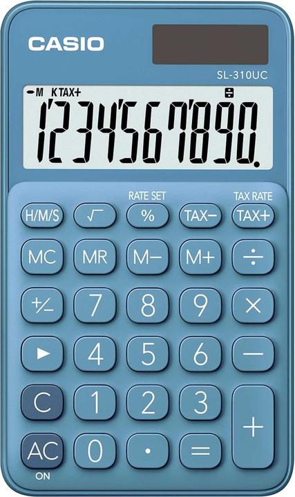 Produktbild Casio Taschenrechner SL310UCBU 10-stellig blau (Batterien)