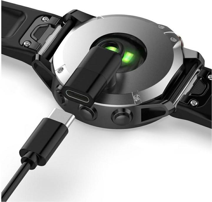 Actual product image Beline Adapter USB-C for Charging Garmin Watches black