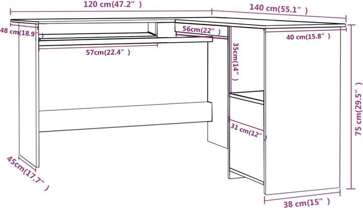 Produktbild VidaXL Dov (120 x 140 x 75 cm)