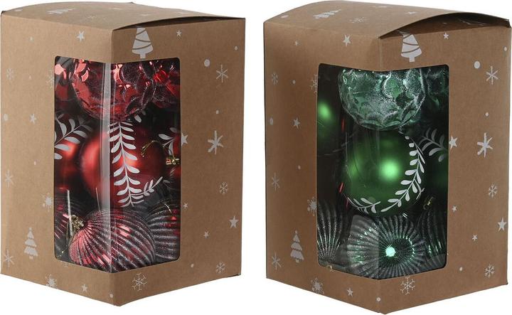 Produktbild Esprit Weihnachtsbaumkugeln Home Rot grün PVC 16 x 16 x 24 cm (2 Stück) (12 -teilig)