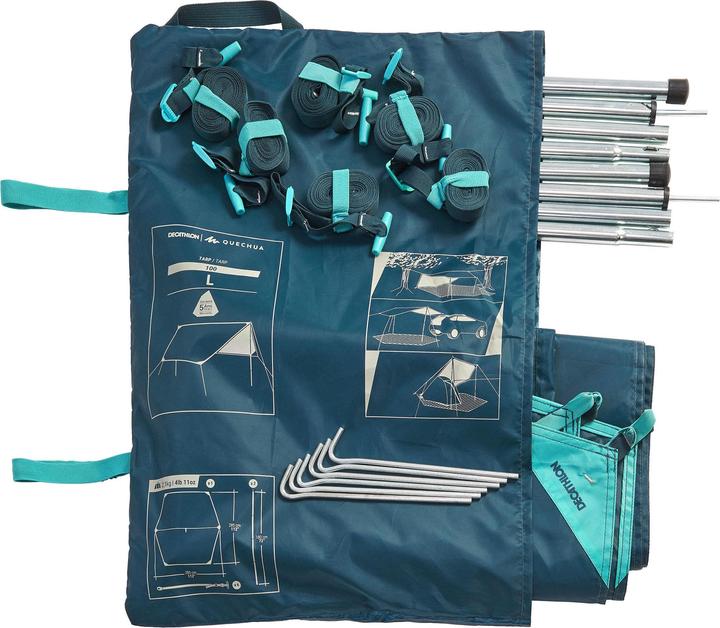Image du produit Quechua Tarp Bâche de protection multifonctionnelle (Bâche, 2.39 kg, 4 personnes)