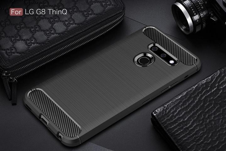 Produktbild Screenguard LG G8 ThinQ Hülle Carbon Brushed Soft TPU (LG G8 ThinQ)