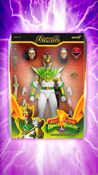 Produktbild Super7 Power Rangers Ultimates Actionfigur Mighty Morphin Power Rangers Lord Drakkon 18 cm