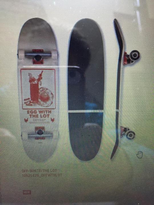 Produktbild Globe Skateboard Eggy 8.625" -Off-White/the lot - Complete 2023 (31.75")