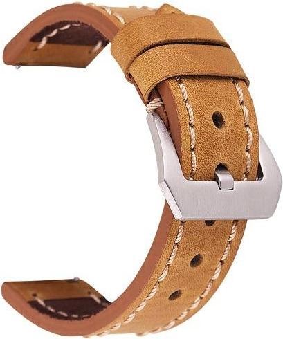 Produktbild Beline Smartwatch-Lederarmband, braune Farbe, 22 mm (22 mm, ecological leather, Kunststoff)