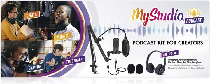Image du produit Easypix MyStudio Podcast Kit pour les créateurs
