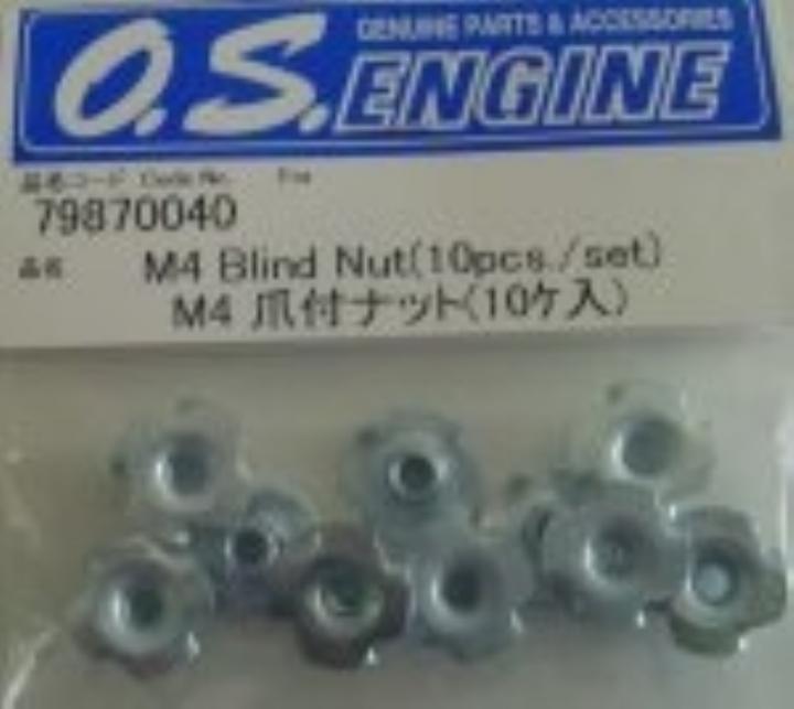 Actual product image O.S. Engines Blind Nut M4 (10pcs./Set)