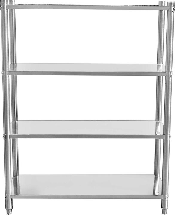 Produktbild Wiltec Edelstahlregal Gastro Schwerlastregal 155x120x45cm V2A Küchenregal Regal