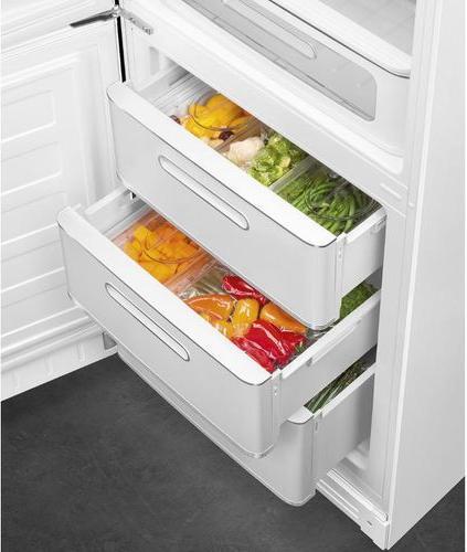 Produktbild Smeg Retro Style Kühl-Gefrierkombination FAB32LWH5 Weiss, Links (331 l)