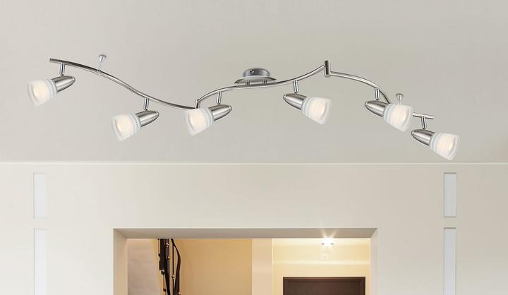 Produktbild Globo LED Deckenleuchte nickel matt 6xE14 LED (350 lm, E14)