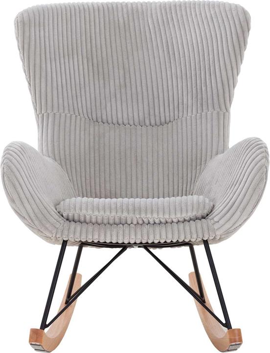 Actual product image SalesFever Rocking chair texture fabric gray