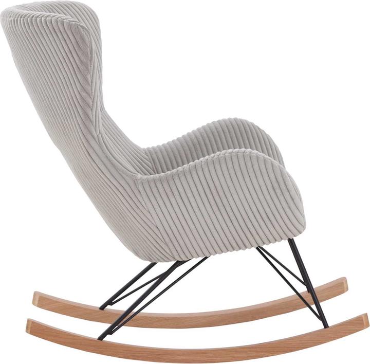 Actual product image SalesFever Rocking chair texture fabric gray