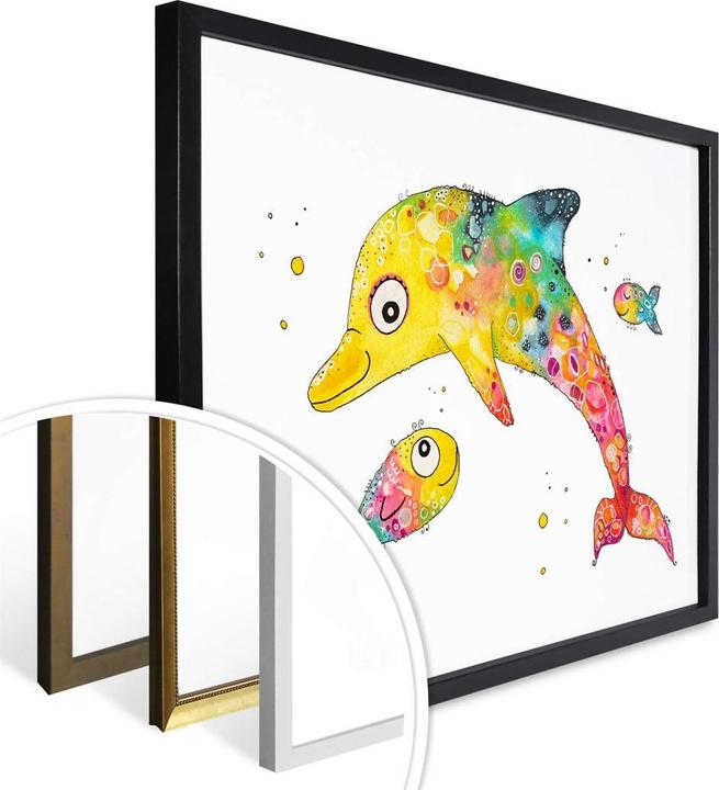 Actual product image Trenddeko dolphin (60 x 50 cm)