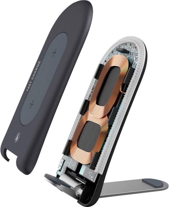 Image du produit Hama Chargeur à induction Kit sans fil "QI FC15S", Anthracite (15 W)