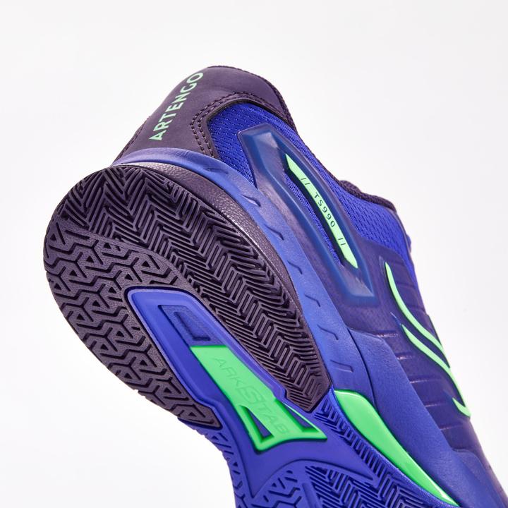 Image du produit Artengo Chaussure de Tennis Junior - TS 990 Jr Bleu Vert (33)