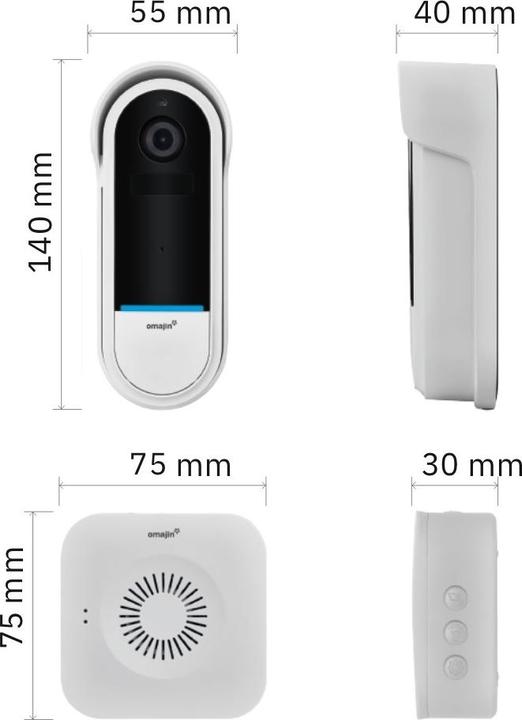 Actual product image Omajin Video doorbell (Wi-Fi)
