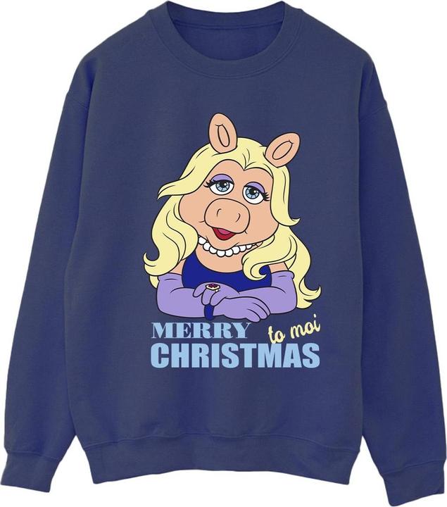 Disney Muppets Miss Piggy Queen of Holidays Sweatshirt (L)
