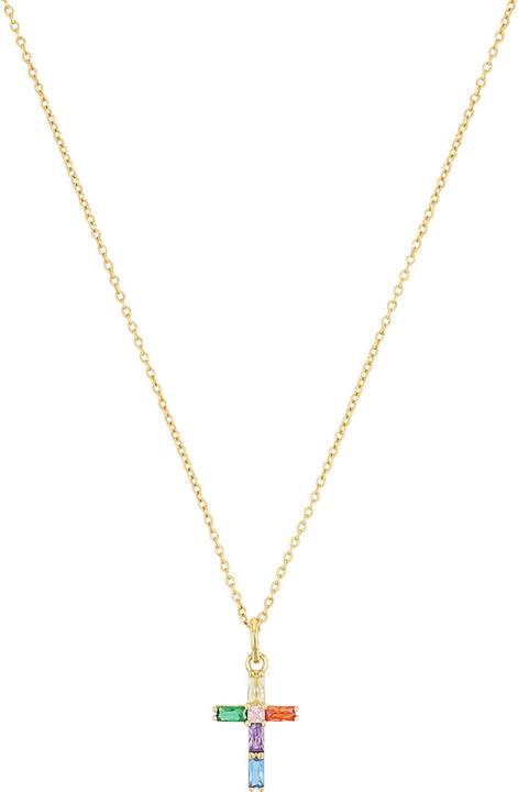 Immagine prodotto S.Oliver Collana da donna, Argento 925, Zirconi (sintetici) | Croce (Argento 925, 3 cm)