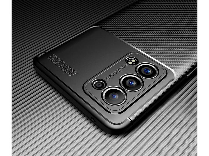 Productafbeelding Screenguard Oppo Reno6 Pro 5G Romp Carbon Design TPU Hoesje (Oppo Reno 6 Pro)