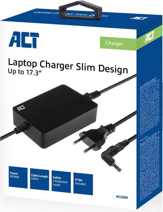 Produktbild Slim size laptop charger 90W (for laptops up to 17.3 inch) (90 W)