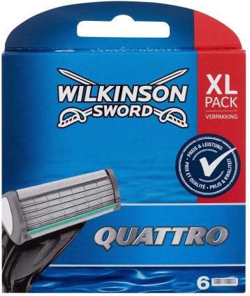 Wilkinson Quattro Men's Razor Blades 6 Pieces (6 x)