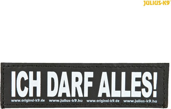 Actual product image Julius-K9 Velcro sticker size S 3 x 11 cm suitable for Julius K9 harnesses size baby 2 to 0 (S, Dog, Dog sport)