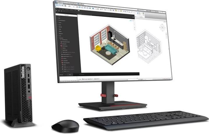 Actual product image Lenovo ThinkStation P3 Tiny (Intel Core i7-14700, 32 GB, 1000 GB, T400)