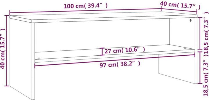 Actual product image VidaXL Brock (100 x 40 x 40 cm)