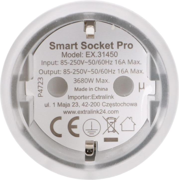 Immagine prodotto Extralink Smartlife Smart Socket SC Pro | Smart Plug | Zigbee, Homekit, Tuya, 3680W
