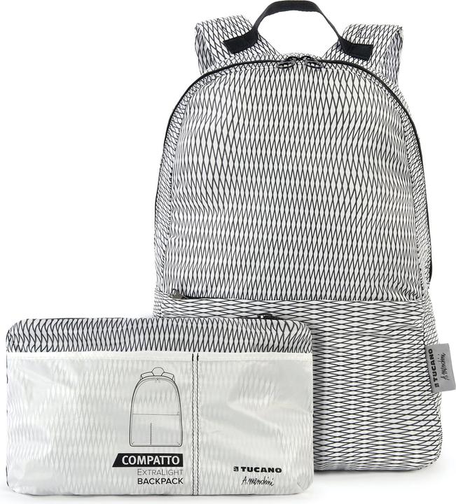 Produktbild Tucano Compatto Pop Mendini Backpack Weiss/Schwarz (25 l)