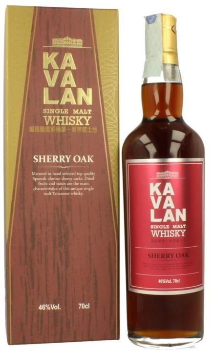 Actual product image Kavalan Sherry Oak Matured (Single Malt, 1 x 70 cl)