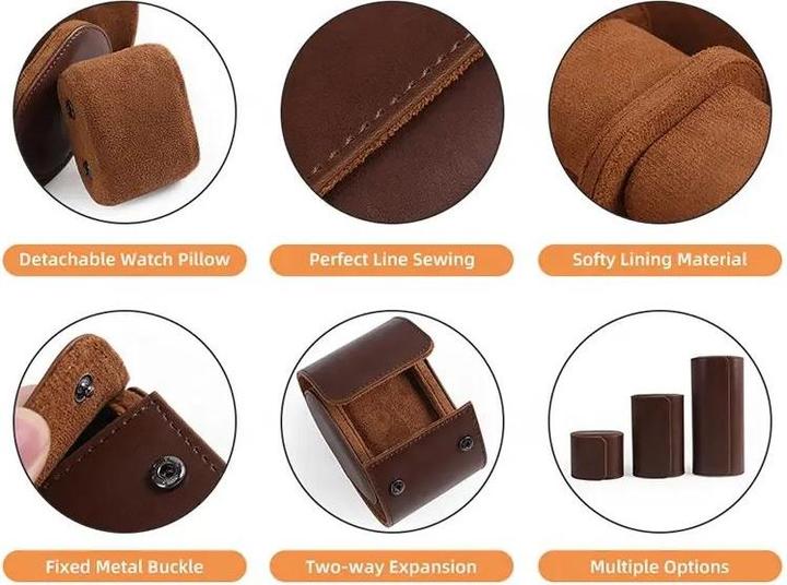 Actual product image PhoneLook Luxurious and high-quality watch storage box and soft watch cushion 2 watches