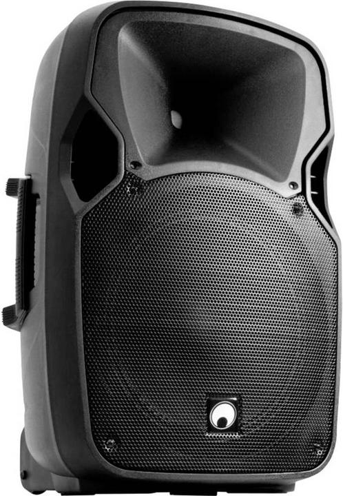 Actual product image Omnitronic Active PA speaker set XFM 212AP Bluetooth, incl. microphone, trolley function (Active, 1x 150 W)