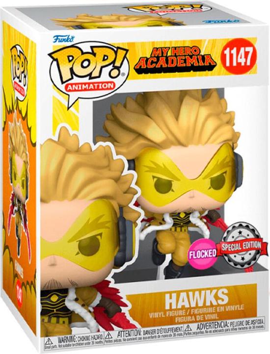 Actual product image Funko Pop! My Hero Academia Hawks Flocked (1147) EXM