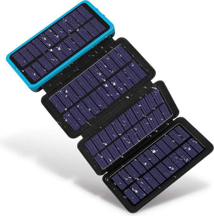 Produktbild Yelomin Solar Powerbank 20000mAh, Blau