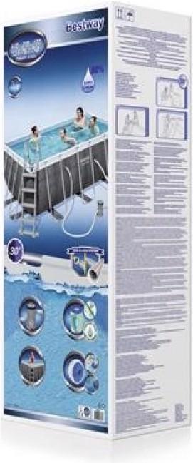 Image du produit Bestway Piscine rectangulaire à cadre électrique (412 x 201 x 122 cm)