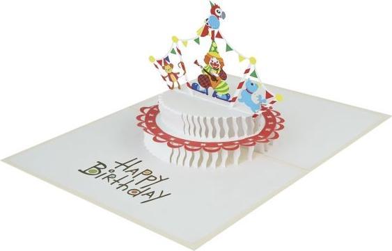 Produktbild MU Classic 3D Pop-Up Geburtstags Glückwunschkarte - Zirkus (1 Stk.)
