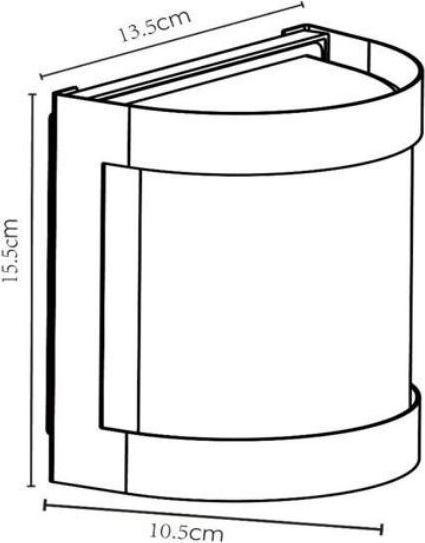 Actual product image Lucide BOLO - Wall lamp outdoor - 1xE27 - IP44 - Opal 22206/01/30 (E27, IP44)