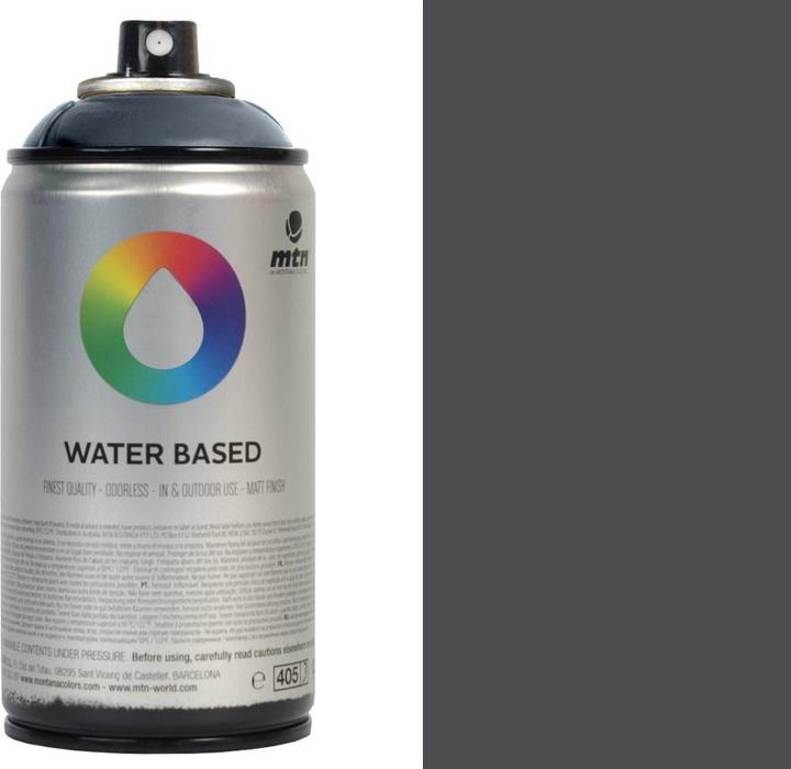 Image du produit Montana Colors Montana MTN Spray à base d'eau Neutral Grey Dark (Gris neutre Gris, Dark, RAL 7016, 0.30 l)