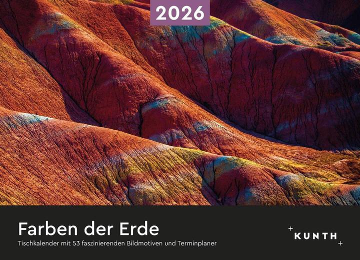Produktbild Farben der Erde - Tischkalender 2026 (Harter Einband, Deutsch)