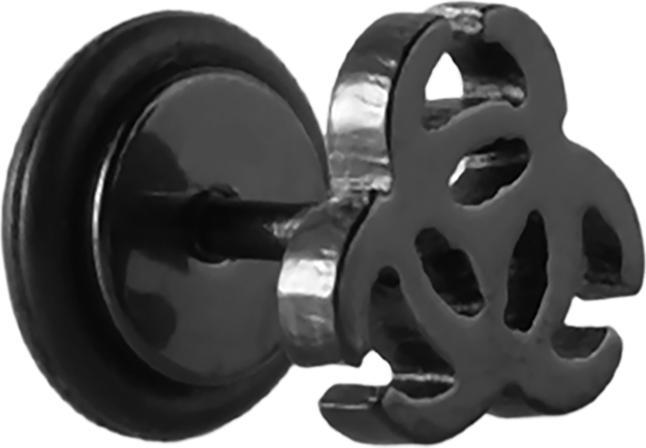 Star Piercing Fake Plug Biohazard (Chirurgenstahl 316L, ohne Messing)