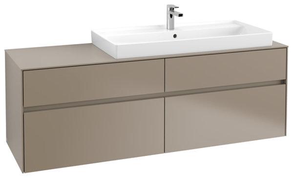 Actual product image Villeroy & Boch Collaro vanity unit 1600x548x500 mm, 4 drawers, for washbasin right, C03000