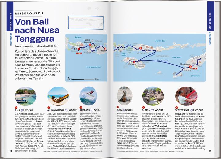 Produktbild Reiseführer Bali, Lombok & Nusa Tenggara (Deutsch, Mark Johanson, Sofia Levin, Virginia Maxwell, MaSovaida Morgan, 2024)