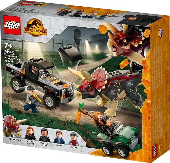 Immagine prodotto LEGO Attacco di un triceratopo a un camioncino (76950, LEGO Jurassic World)