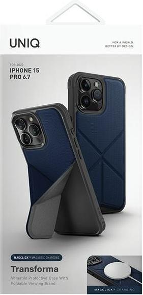 Produktbild Uniq etui Transforma iPhone 15 Pro Max 6.7" Magclick Charging niebieski/electric blue (Apple iPhone 15 Pro Max)