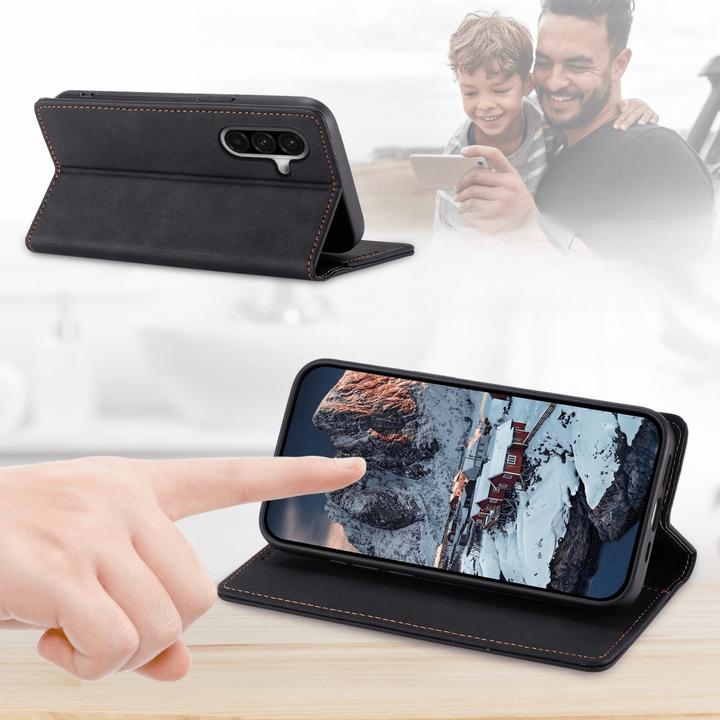 Immagine prodotto Cover-Discount Galaxy A56 5G - Flip Case mit RFID Blocker (Samsung Galaxy A56)