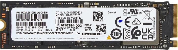 Actual product image HP 1TB PCIe4x4 NVMe M.2 SSD (1000 GB, M.2 2280)