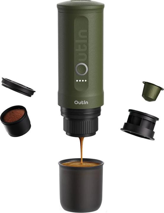 Actual product image No Name OutIn Nano espresso machine green (EU plug)