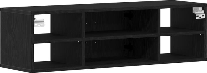Produktbild VidaXL Wandregal Schwarze Eiche 140x41x75 cm Holzwerkstoff (102 x 30 x 29 cm)