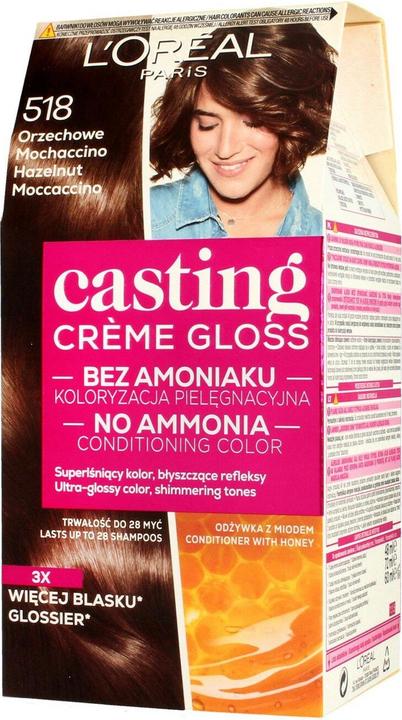 Image du produit L'Oréal Paris Casting Creme Gloss Coloring cream no. 518 Nut Mochaccino 1op. (518)